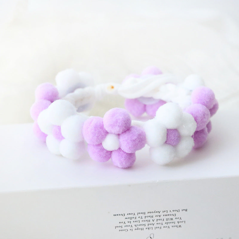 Ondaum Pet Polyester Flower Woven Adjustable Collar - Stylish & Comfortable Pet Accessory for Dogs and Cats