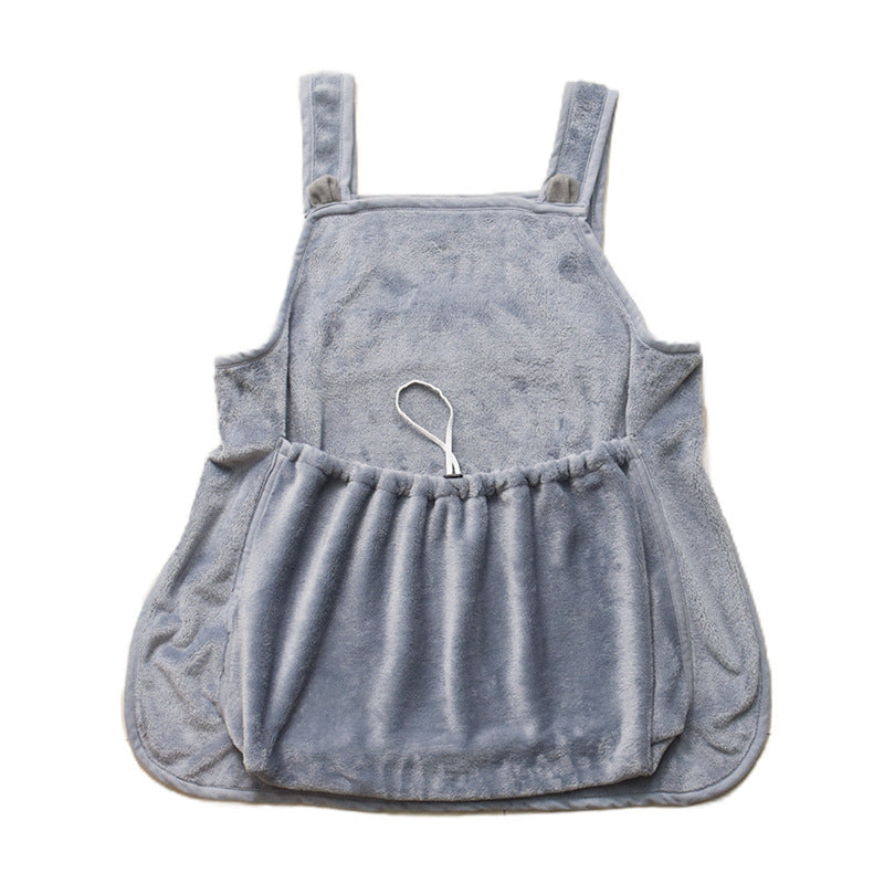 Soft Plush Pet Apron – Anti-Grab & Non-Stick