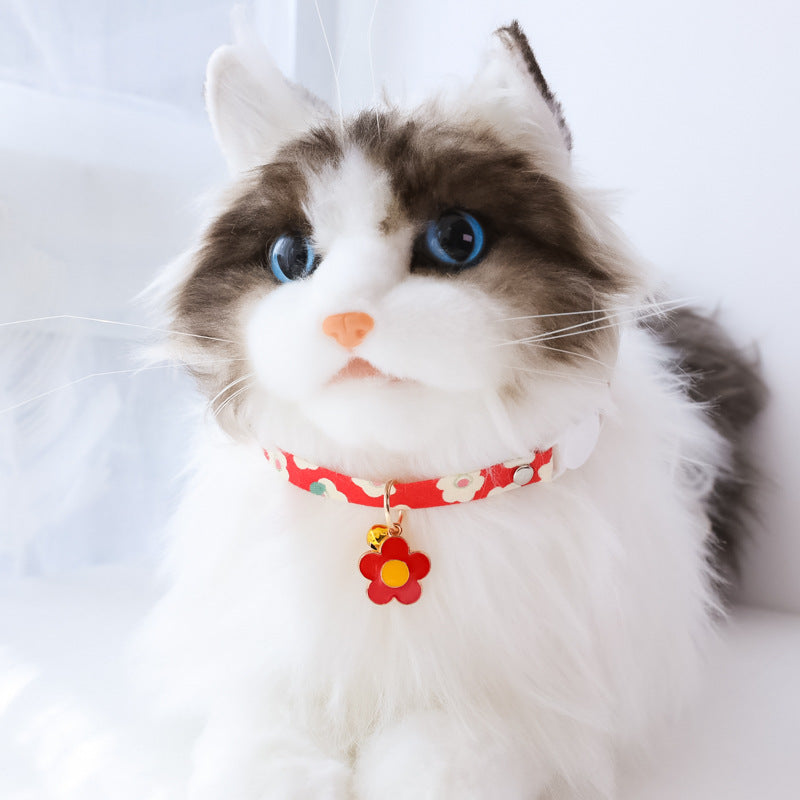 Pet Collar Daisy Flower Safety Buckle Necklace