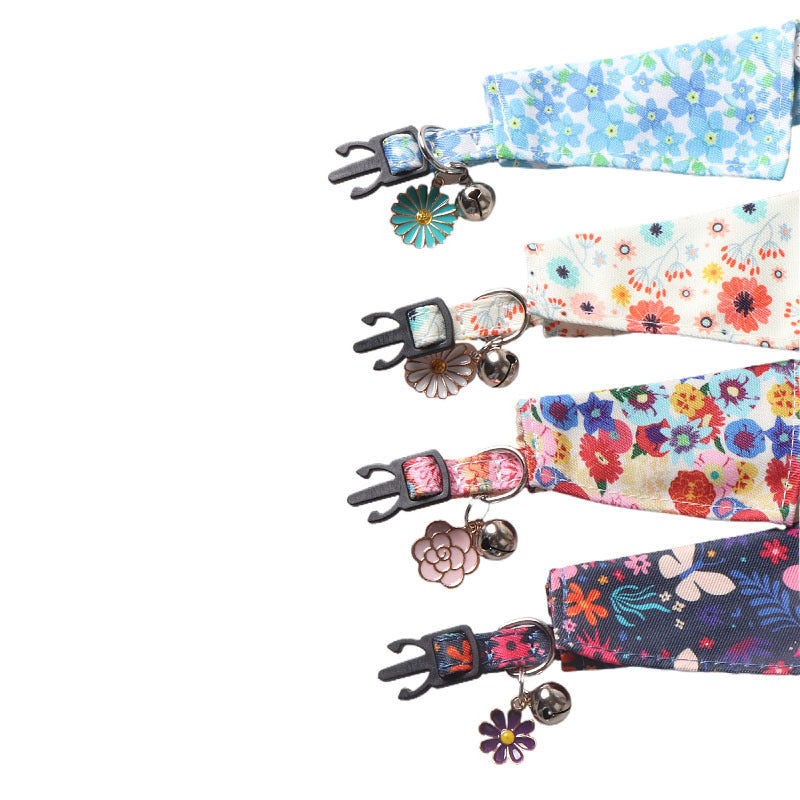Fruit Blossom Bow Tie Cat Collar