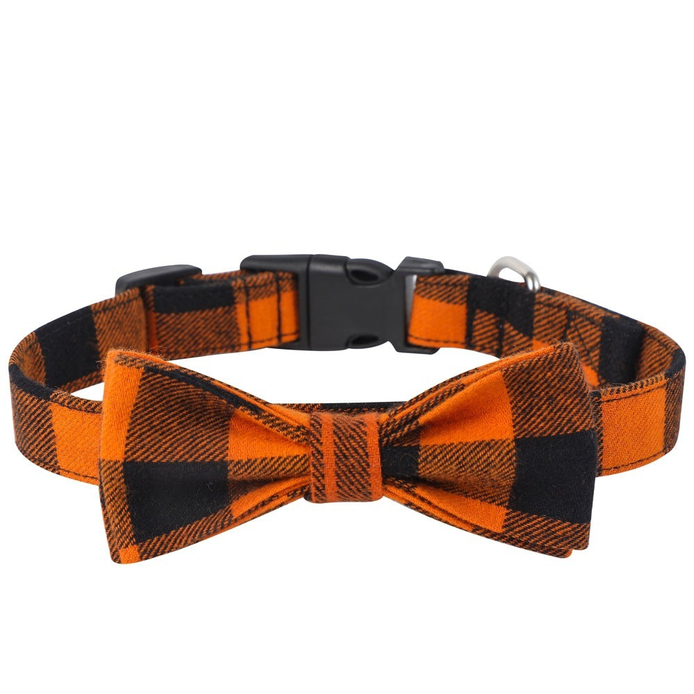 Dog Collar Bib Combination Pet Slobber Bow