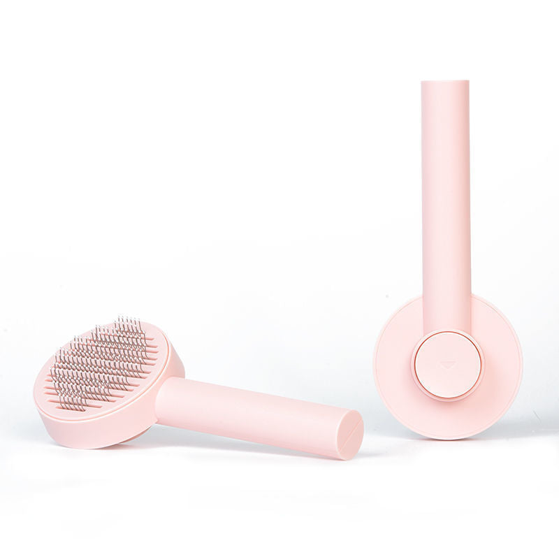 New Round Handle Pet Comb Sticky Bead Massage