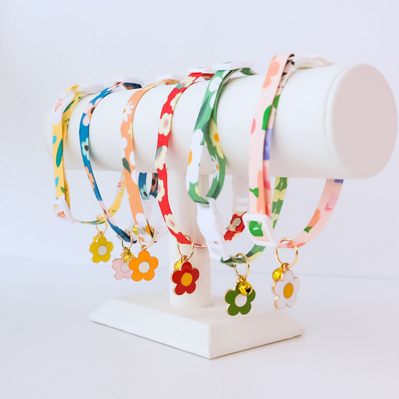 Pet Collar Daisy Flower Safety Buckle Necklace