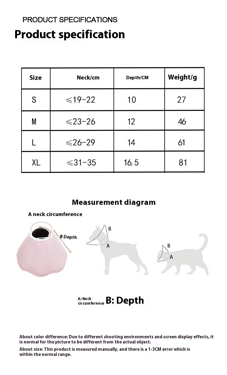 Pet Recovery Collar for Postoperative Care