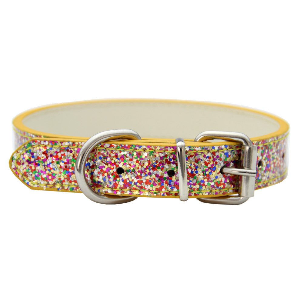 Pet Cat And Dog Retractable Collar Shiny Diamond