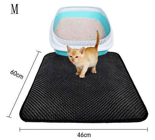 Double-Layer Cat Litter Mat
