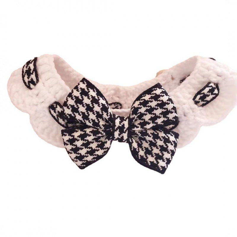 Winter Knitted Pet Collar for Dogs & Cats