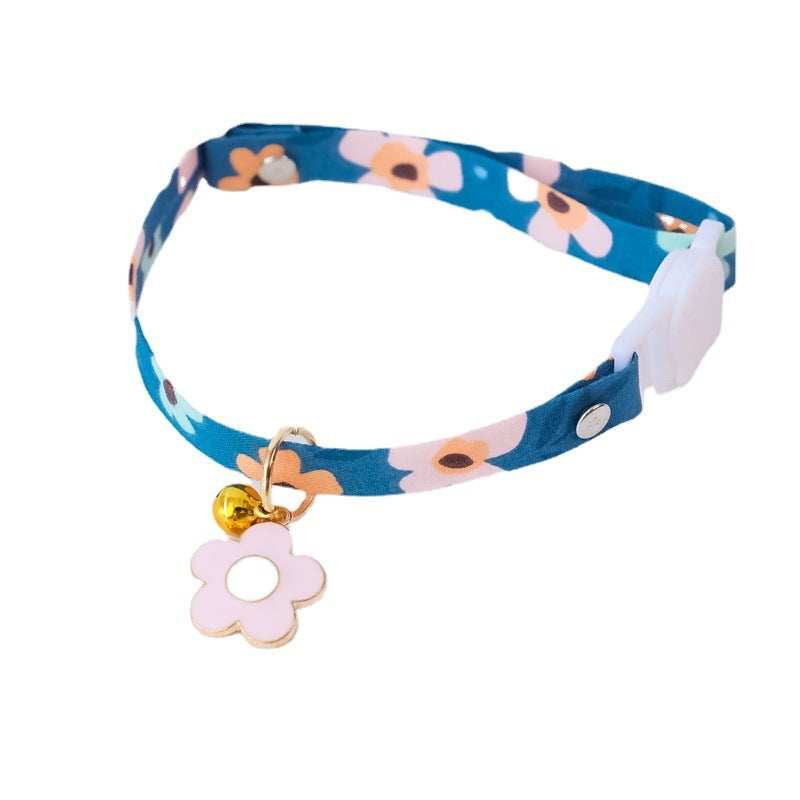 Pet Collar Daisy Flower Safety Buckle Necklace