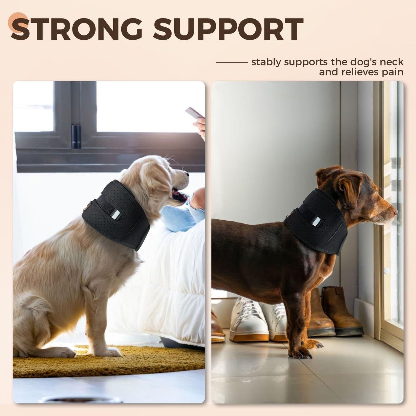 Ondaum Pet Dog Neck Brace – Supportive Cervical Collar for Injury Recovery & Stability