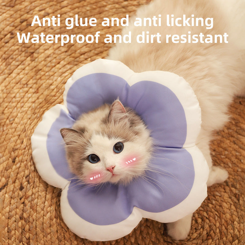 Adjustable Cat Flower Neck Collar for Recovery