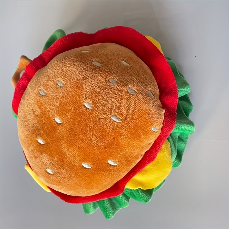 Cat Burger Headdress Collar Pet Cartoon Hat Funny Cat Cone