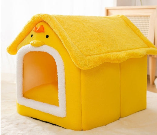 Foldable Pet Cave Bed
