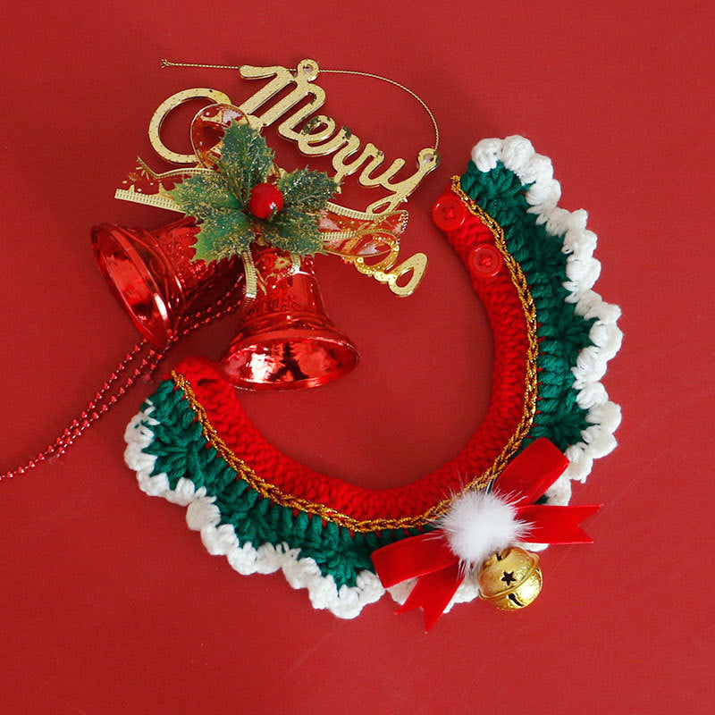 Cat Collar Scarf Pet ChristmasNew Year's