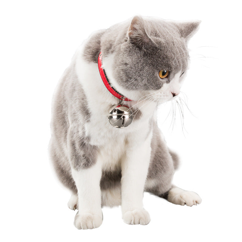 New Pet Claw Print Bone Alloy Bell Collar