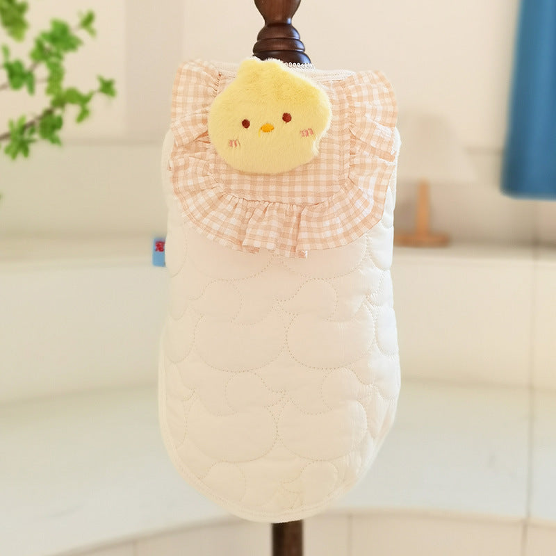 Cat Small Square Towel Little Duck Vest Clothes
