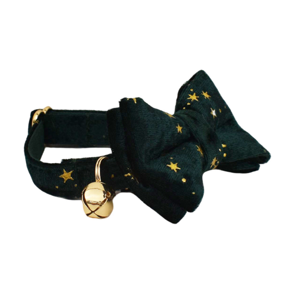 Pet Collar Cute Bell Bow Scarf