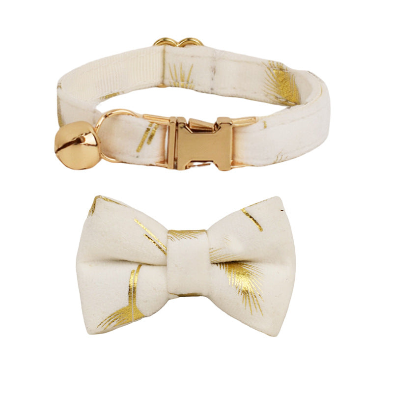 Pet Collar Cute Bell Bow Scarf