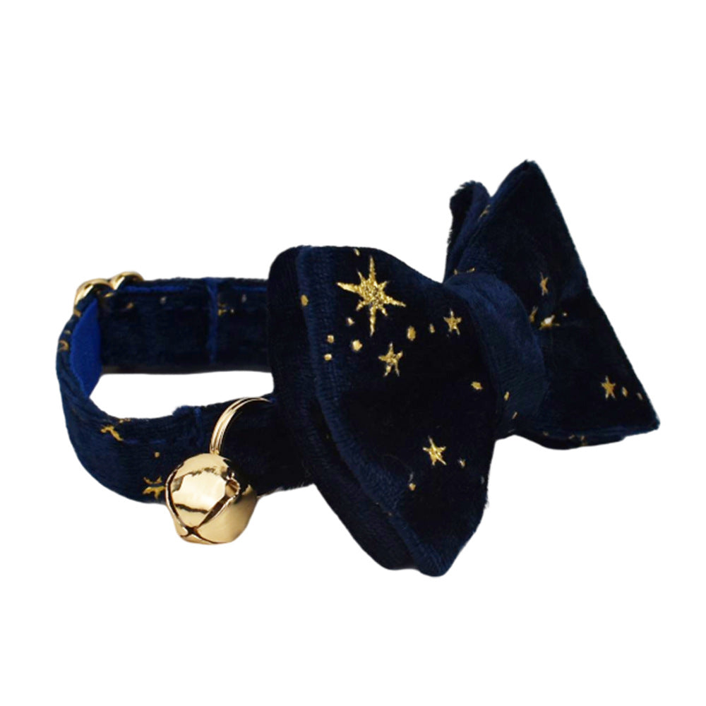 Pet Collar Cute Bell Bow Scarf