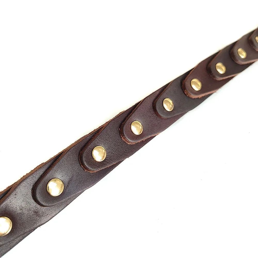 Ondaum Genuine Leather Dog Collar - Durable & Stylish Leather Buckle Collar for Medium to Large Dogs