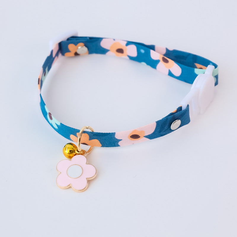 Pet Collar Daisy Flower Safety Buckle Necklace