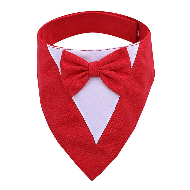 Pet's Saliva Towel Velcro Triangle