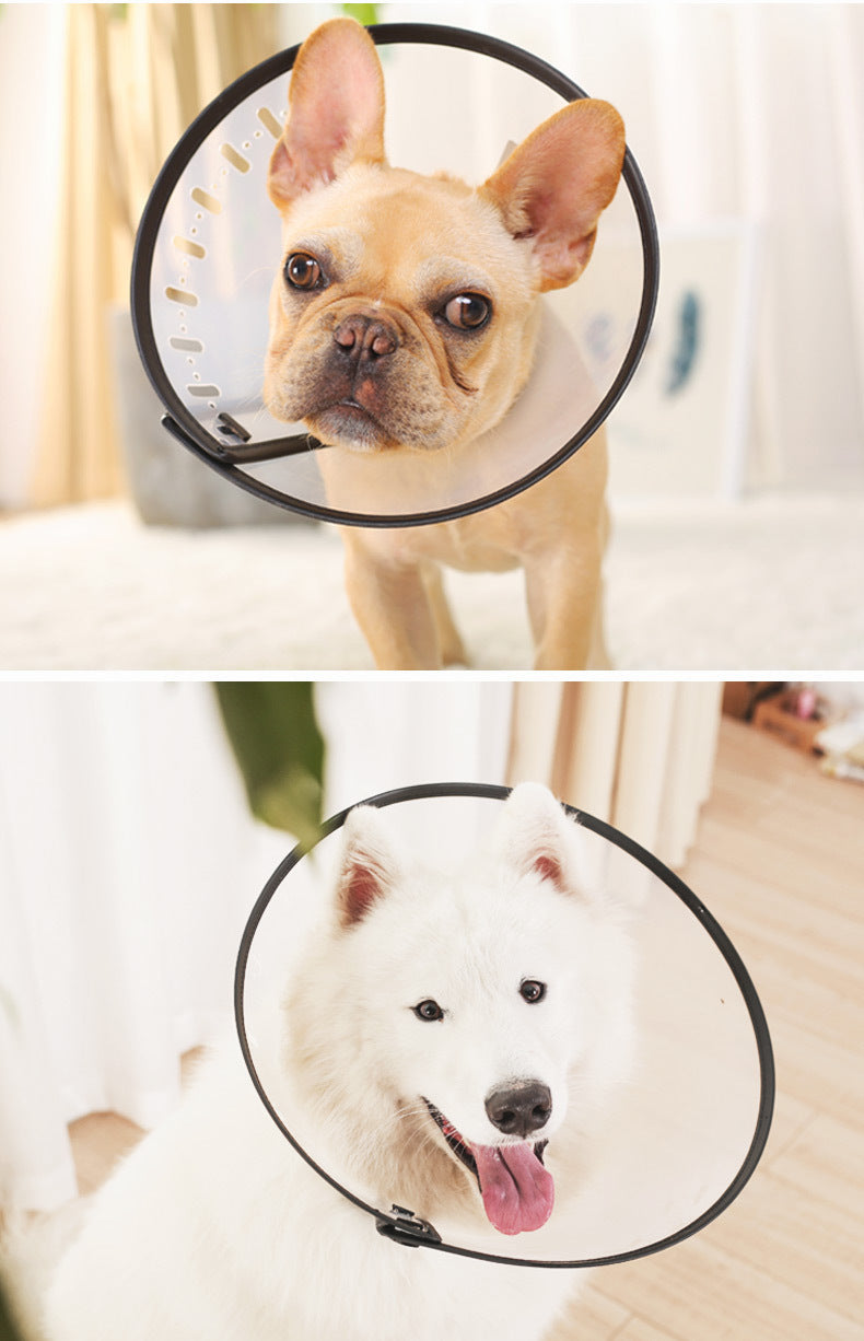 Cat Hood Puppy Dog Anti Bite And Licking Pet Collar Ring Shiba Inu Method