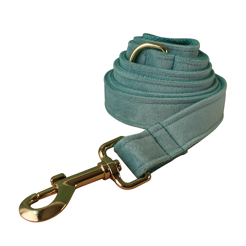 Lake Green Flannel Golden Dog Collar Pet Supplies