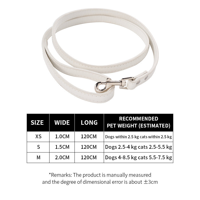 Stylish PU Leather Pet Leash for Dogs and Cats