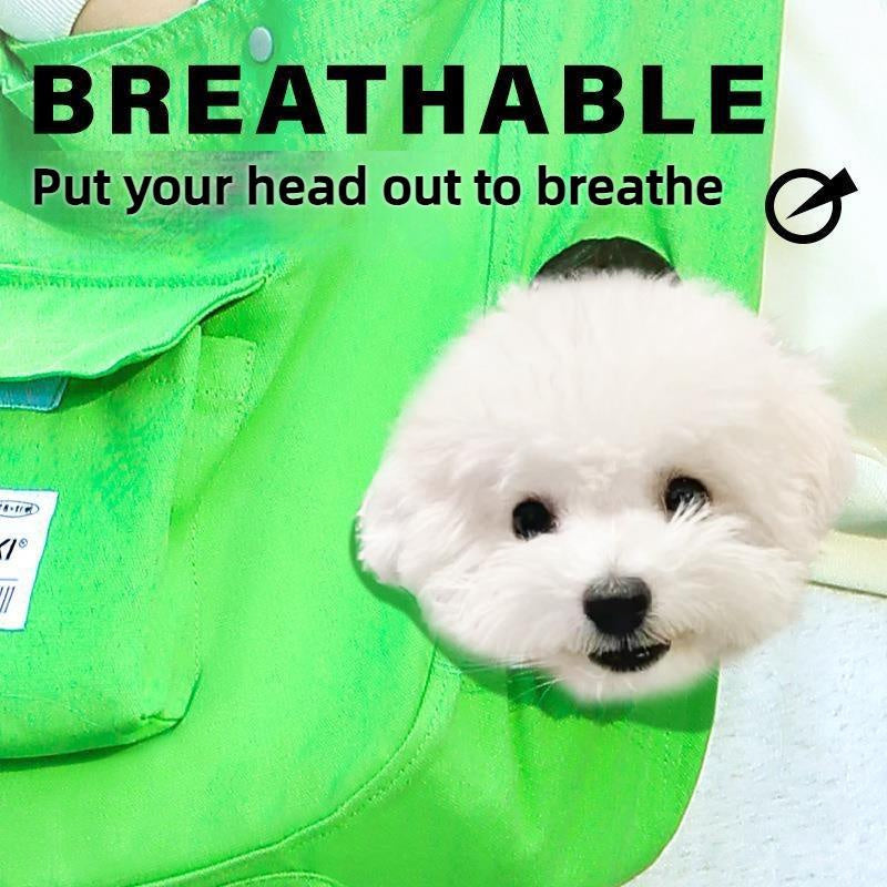 Pet Canvas Shoulder Bag, Cute Animal ShapedCat Carrier Canvas Bags,Portable Pet CanvasTote Chest Bag That Can Expose Head,OutdoorTravel Pet Carrier For Cats Dogs Pet Supplies