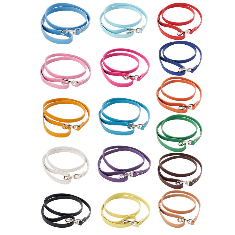 Stylish PU Leather Pet Leash for Dogs and Cats