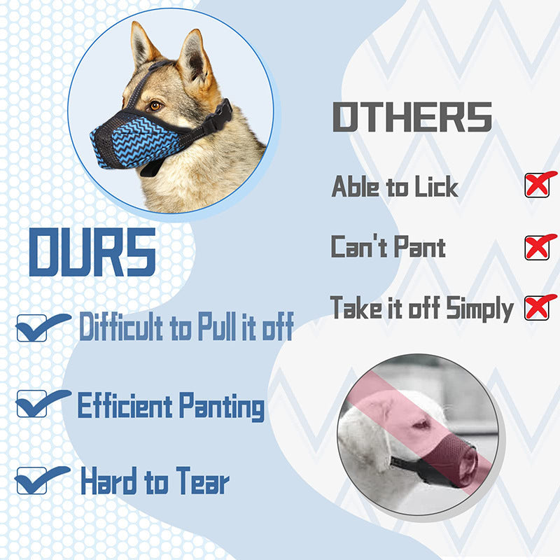 Dog Muzzle Air Mesh Breathable Muzzle For Medium Large Sized Dogs To Anti Prevent Biting Barking Chewing Soft Basket Muzzle For German Shepherd Dog With Reflective Adjustable Strap