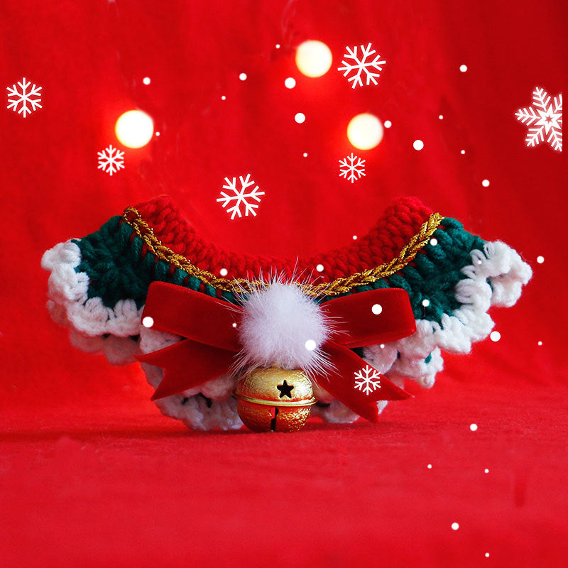 Cat Collar Scarf Pet ChristmasNew Year's
