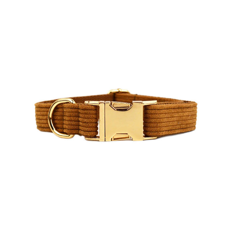 Corduroy Dog Collar for Comfortable Fit