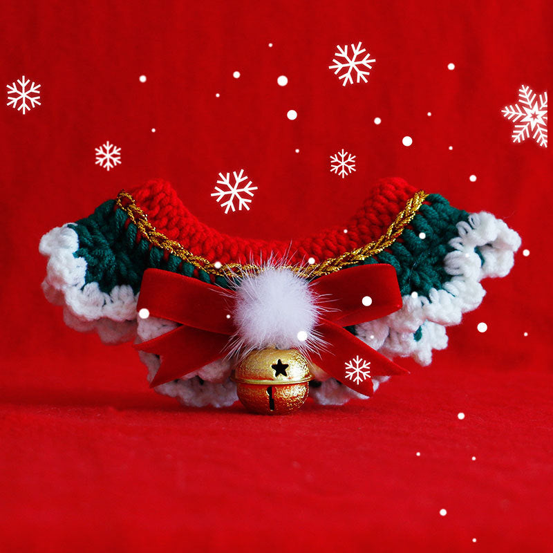 Cat Collar Scarf Pet ChristmasNew Year's