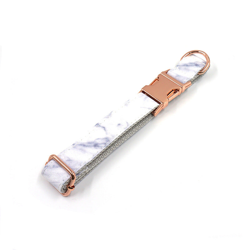 Creative And Simple Marble Print Pet Collar