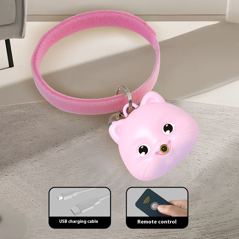 Rechargeable Remote Control Cat Infrared Halter Collar - Interactive Pet Toy with Adjustable Collar for Cats