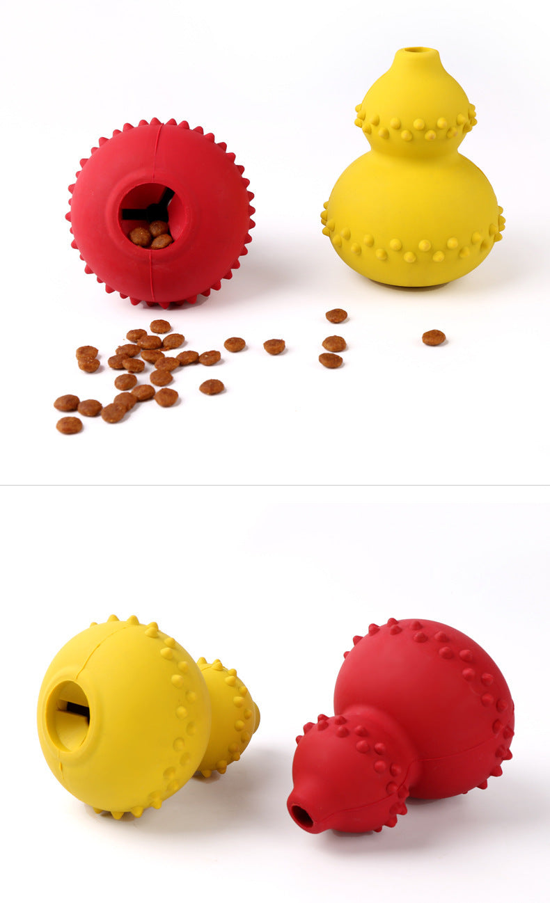 Ondaum Durable Rubber Dog Toy - Treat Dispenser & Chew Ball