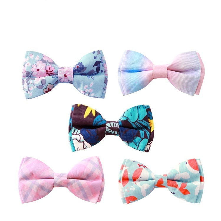 Stylish Rose Gold Bow Pet Collar