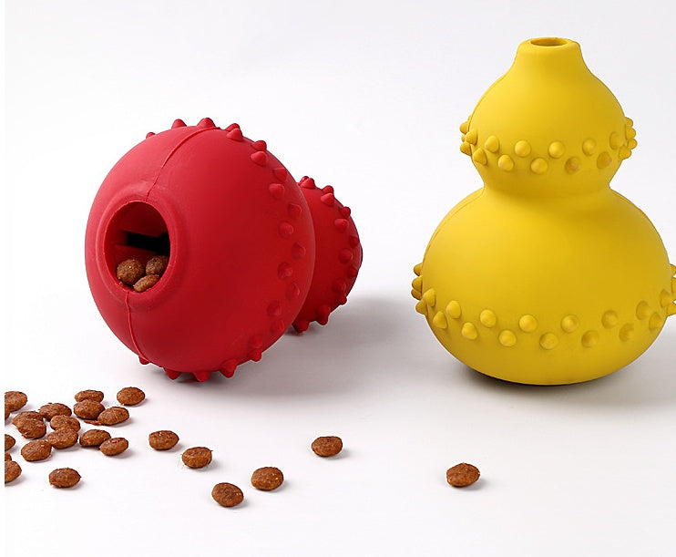 Ondaum Durable Rubber Dog Toy - Treat Dispenser & Chew Ball