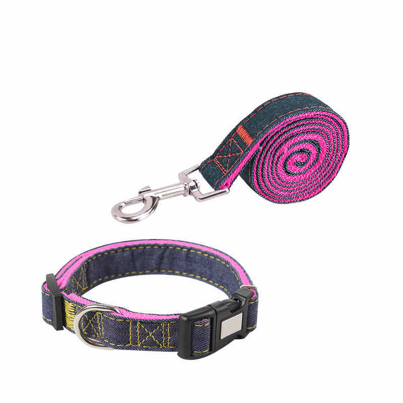 Denim Pet Leash Sewn Cloth Wear-resistant Chest Strap