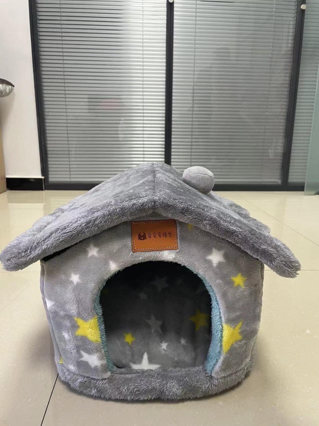 Foldable Pet Cave Bed