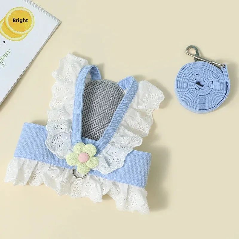 Pet Leash Dog Collar Summer Clothes For Cats And Dogs Baby Dog Safety Rope Back Strap Dog Walking Rope Special For Puppies