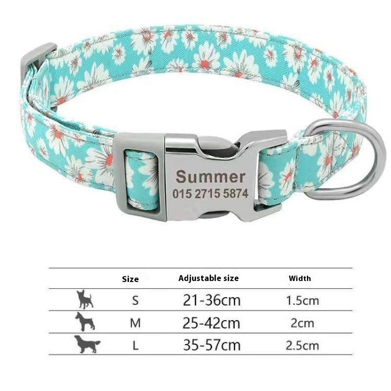 Adjustable Dog Collar with Secure Buckle Design