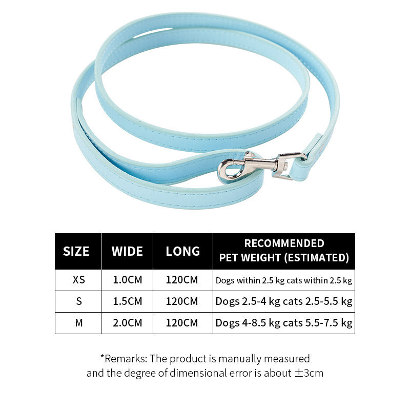 Stylish PU Leather Pet Leash for Dogs and Cats