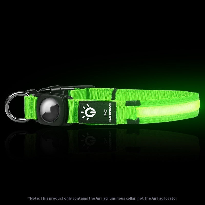 Ondaum Pet LED Luminous Collar – Waterproof & Adjustable for Night Safety