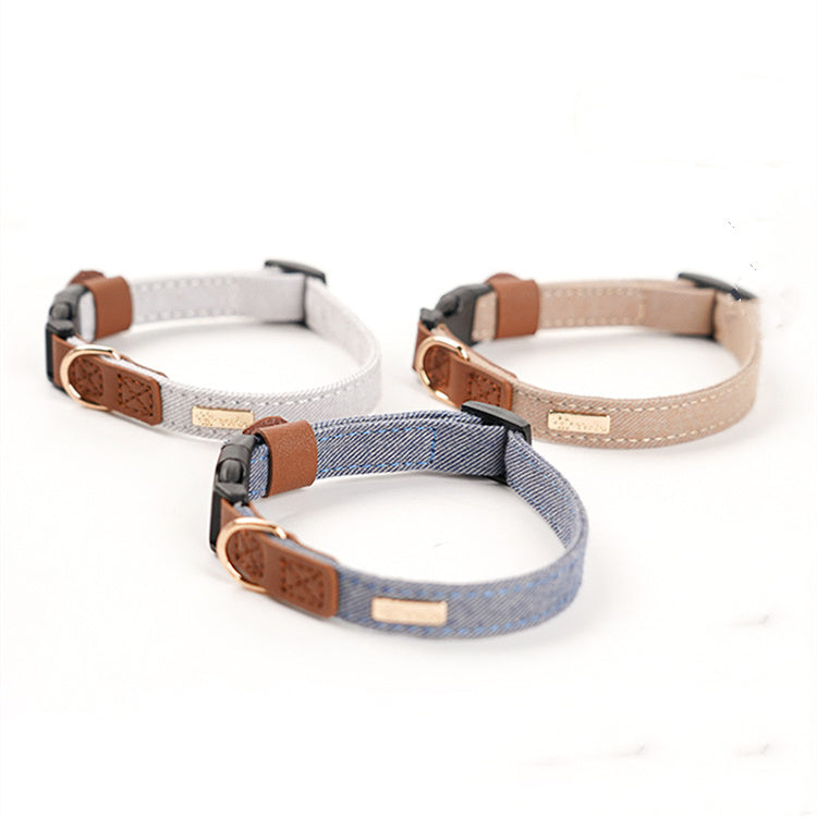 Adjustable Mohair Dog Collar with Safety Features