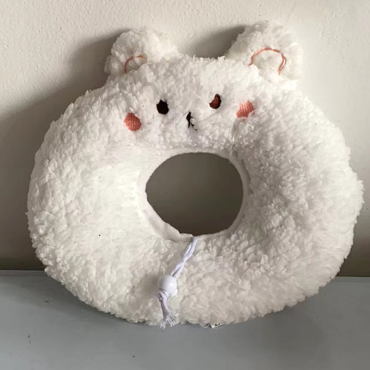 Pet Kitten Cat Collar Soft Ring Surgical Headgear