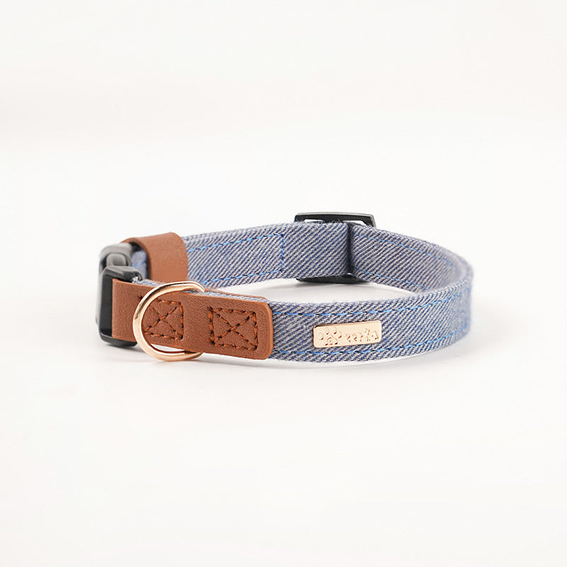 Adjustable Mohair Dog Collar with Safety Features