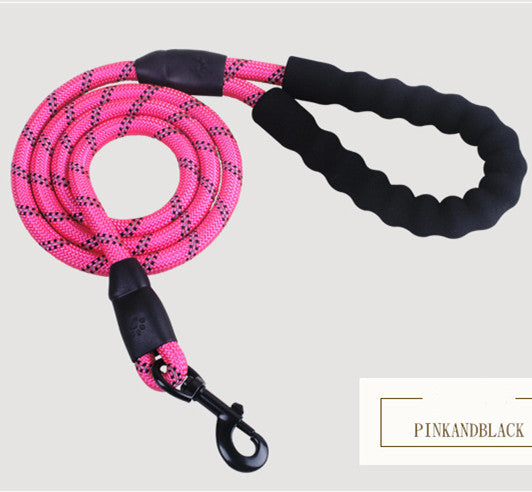 Reflective Dog Leash - Nylon Rope for Walking & Training, Small to Large Dogs