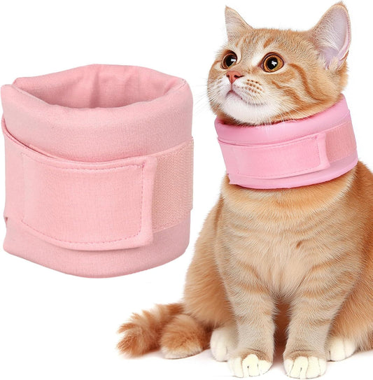 Ondaum Pet Soft Recovery Cat Cone Collar – Adjustable Neck Brace for Cats & Dogs After Surgery